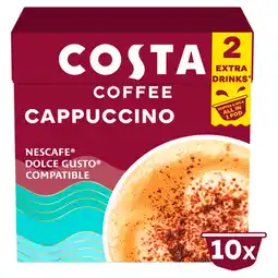 Tesco Costa Coffee Cappuccino Pods 10 X 13G offer