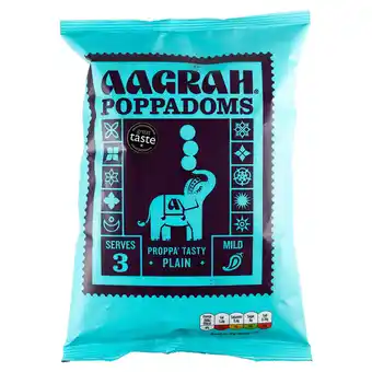 Tesco Aagrah Poppadoms Plain 60g offer