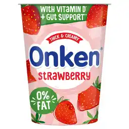 Iceland Onken 0% Fat Strawberry Yogurt 450g offer