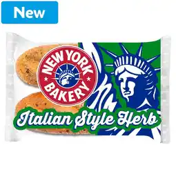 Morrisons New York Bakery 2 Italian Style Herb NYC Sub Rolls offer