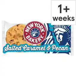 Tesco New York Bakery NYC Salted Caramel & Pecan Cookies 4 pack offer