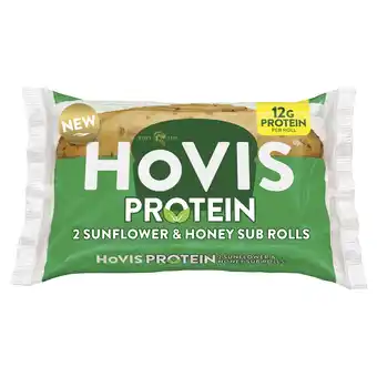 Tesco Hovis Pro-Grain Protein Sunflower & Honey Sub Rolls 2 Pack offer