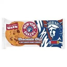 Tesco New York Bakery NYC Chocolate Chip Cookies 4 pack offer