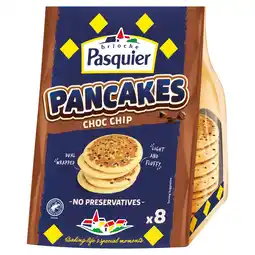 Tesco Brioche Pasquier 8 Pancakes chocolate chip 280g offer