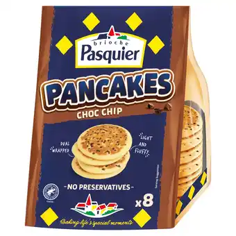 Tesco Brioche Pasquier 8 Pancakes chocolate chip 280g offer