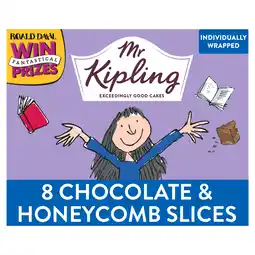 Tesco Mr Kipling Matilda's Curious Chocolate & Honeycomb Cake Slices 8 pack offer