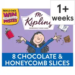 Tesco Mr Kipling Matilda's Curious Chocolate & Honeycomb Cake Slices 8 pack offer