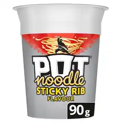 Tesco Pot Noodle Sticky Rib 90G offer