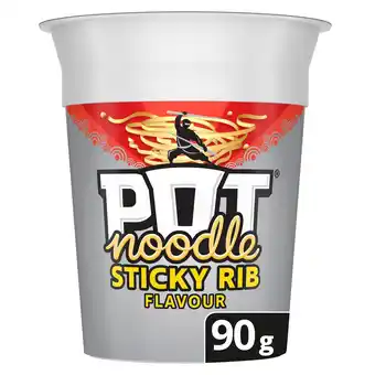 Tesco Pot Noodle Sticky Rib 90G offer