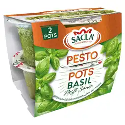 Tesco Sacla Basil Pesto Pots 90g offer