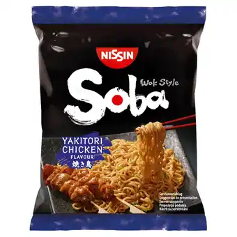 Tesco Nissin Soba Yakitori Chicken Instant Stir Fry Noodles 110g offer