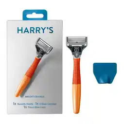 Asda Harry's Men's Bright Orange 5 Blade Razor offer