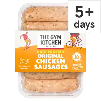 Tesco The Gym Kitchen Original Chicken Sausages 340g offer