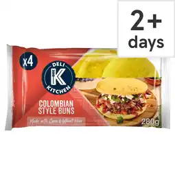 Tesco Deli Kitchen 4 Columbian Style Buns offer