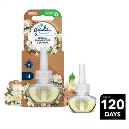 Tesco Glade Electric Scented Oil Refill Sensual Sandalwood & Jasmine 20ml offer