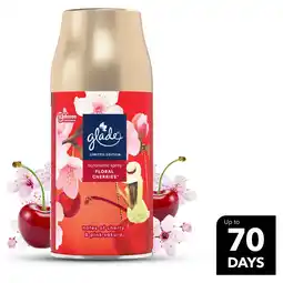 Tesco Glade Automatic Spray Refill Frosted Floral Cherries 269ml offer