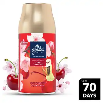 Tesco Glade Automatic Spray Refill Frosted Floral Cherries 269ml offer
