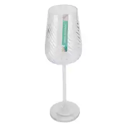 Tesco Outdoor Living Swirl Effect Wine Glass offer