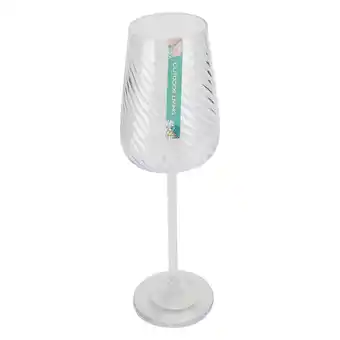 Tesco Outdoor Living Swirl Effect Wine Glass offer