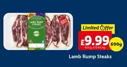 Lidl Lamb Rump Steaks offer