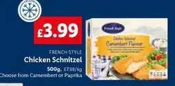 Lidl French Style Chicken Schnitzel offer
