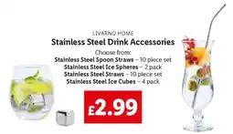 Lidl LIVARNO HOME Stainless Steel Drink Accessories offer