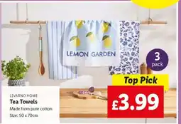 Lidl Tea Towels offer