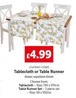 Lidl Tablecloth or Table Runner offer