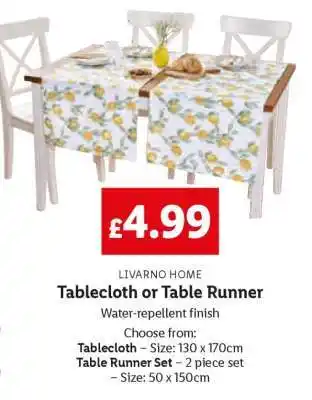 Lidl Tablecloth or Table Runner offer