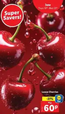Lidl Loose Cherries offer