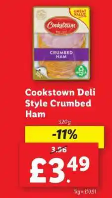 Lidl Cookstown Deli Style Crumbed Ham offer