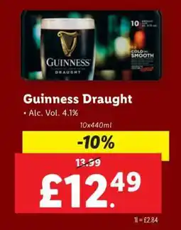 Lidl GUINNESS DRAUGHT offer