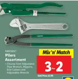Lidl PARKSIDE Pliers Assortment offer