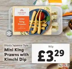 Lidl Vitasia Japanese Style Mini King Prawns with Kimchi Dip offer