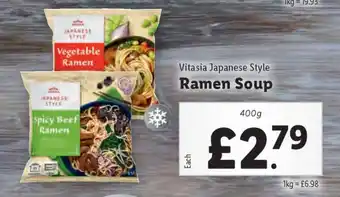Lidl Vitasia Japanese Style Ramen Soup offer