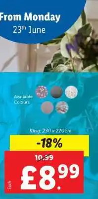 Lidl King Size Bedding offer