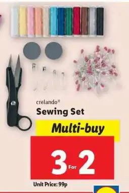 Lidl crelando Sewing Set offer