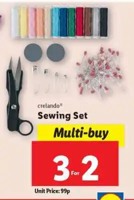 Lidl crelando Sewing Set offer