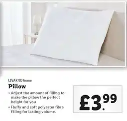 Lidl Pillow offer