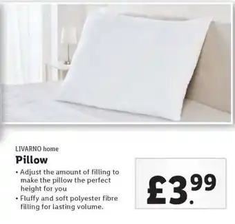 Lidl Pillow offer