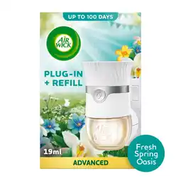 Asda Air Wick Fresh Spring Oasis Plug-In Kit 19ml. Lasts up to 100 days. Air Freshener offer