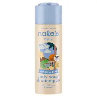 Asda Nala's Baby Vanilla Cloud Body Wash & Shampoo with Oats, Camomile & Hibiscus 200ml offer