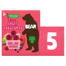 Asda BEAR Berry Fruit Treasures 3+ Years 5 x 20g offer
