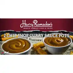 Iceland Harry Ramsdens 2 Chip Shop Curry Sauce Pots 300g offer