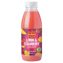 Iceland Del Monte Quality Lemon & Strawberry Juice Drink 500ml offer