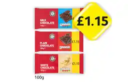 Londis Milk Chocolate, Plain Chocolate, White Chocolate offer