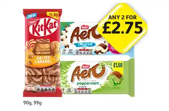Londis KitKat Salted Caramel, Aero Coconut, Peppermint offer