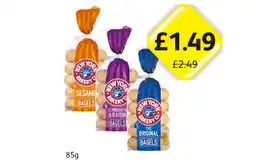 Londis New York Bagels Original, Cinnamon & Raisin, Sesame offer