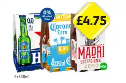Londis Heineken 0.0, Corona Xero, Madri Zero offer