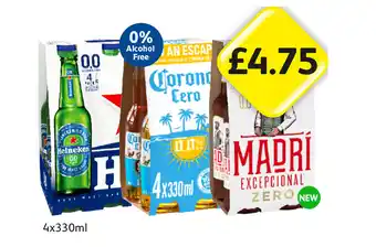 Londis Heineken 0.0, Corona Xero, Madri Zero offer